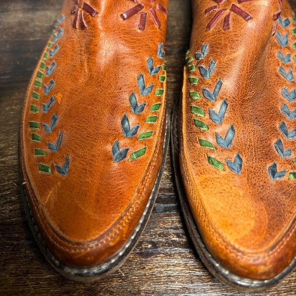 Old Gringo Brown Ankle Boots with Colorful Embroidery - Picture 13 of 13